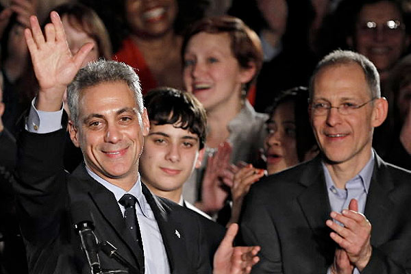 Rahm Emanuel, left, and Zeke Emanuel
