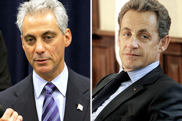 Rahm Emanuel and Nicolas Sarkozy