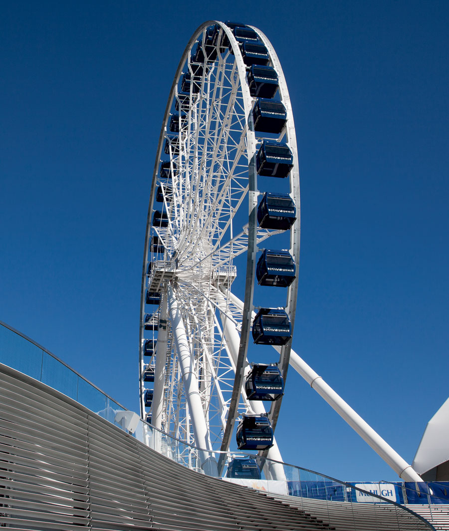 The new Ferris wheel at Navy Pier