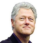 President Bill Clinton in the year 2008