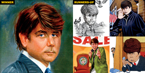 Blagojevich portrait contest winner and runners-up