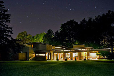 A home designed by Frank Lloyd Wright
