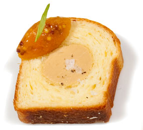 Hors d'oueuvres at Next: Foie