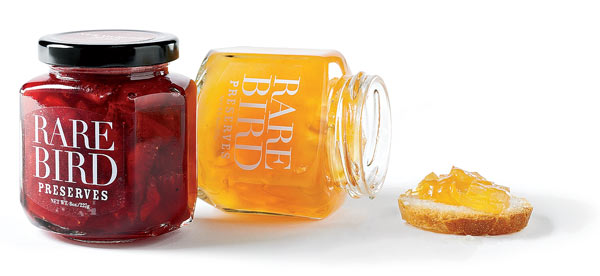 Great with bread and/or a hard cheese, Rare Bird artisanal preserves are made in small batches in Oak Park, $11 for eight ounces, at Todd & Holland Tea Merchants.