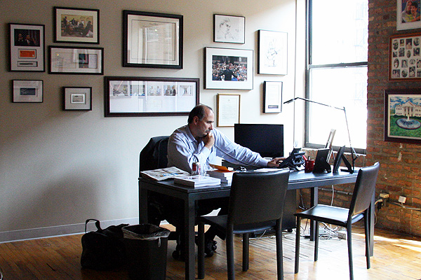 Axelrod in his River North office