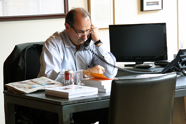 Axelrod at his River North office