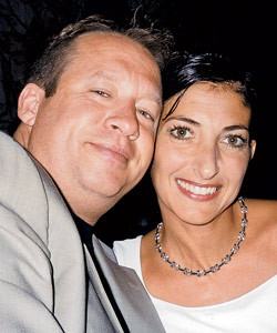 Scott Harris and his wife, Dana Chrisos