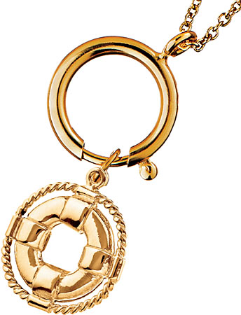 Gold-plated charm