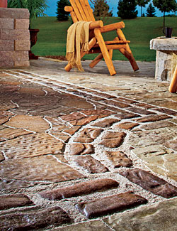Manufactured pavers from Belgard’s Natural collection