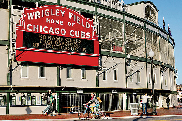 Outside Wrigley Field