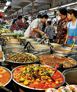 A Bangkok market