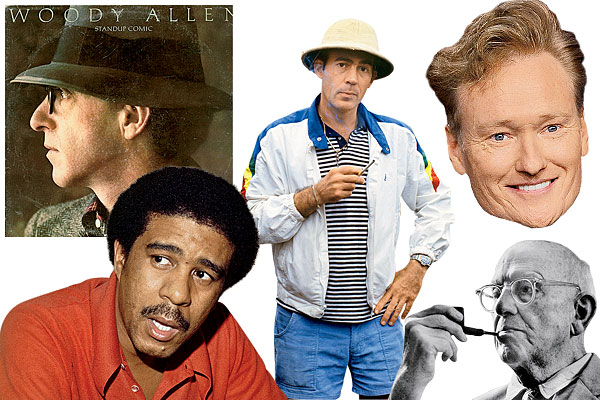 A Woody Allen comedy album, Richard Pryor, Hunter S. Thompson, P.G. Wodehouse, and Conan O’Brien