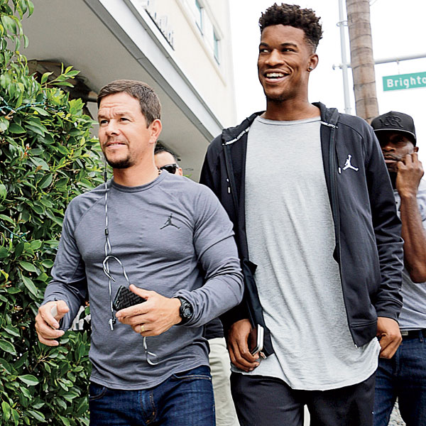 Jimmy Butler and Mark Wahlberg