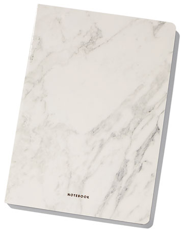 Mikol Carrara marble notebook