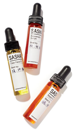 Sasha Face Oils and Serum