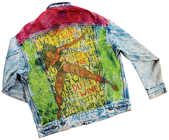 Acid-washed jacket