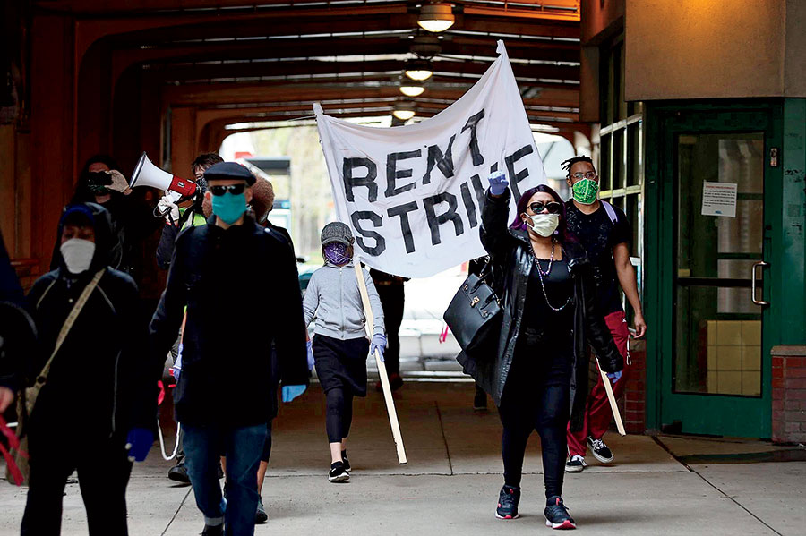 In May, activists in Hyde Park called for a rent strike against corporate landlords.