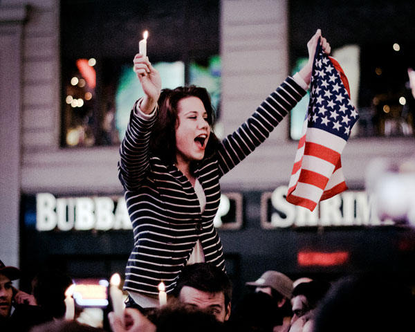 Bin Laden Death Celebration New York