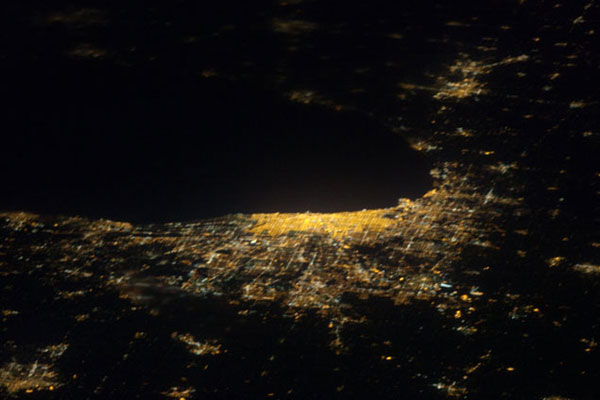 Chicago at night
