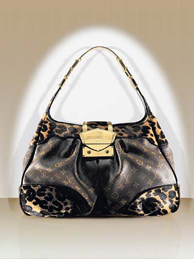 Louis Vuitton Monogram Leopard Polly Hobo Louis Vuitton