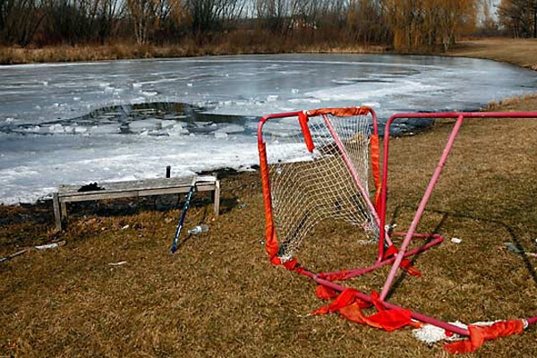 frozen pond