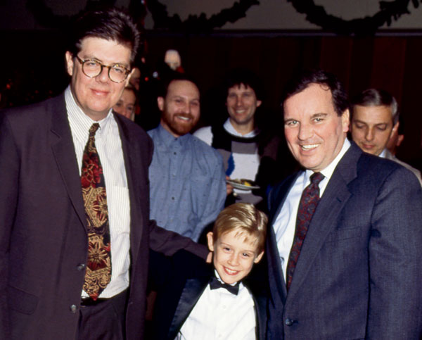 John Hughes, Macauley Culkin, and Mayor Richard M. Daley