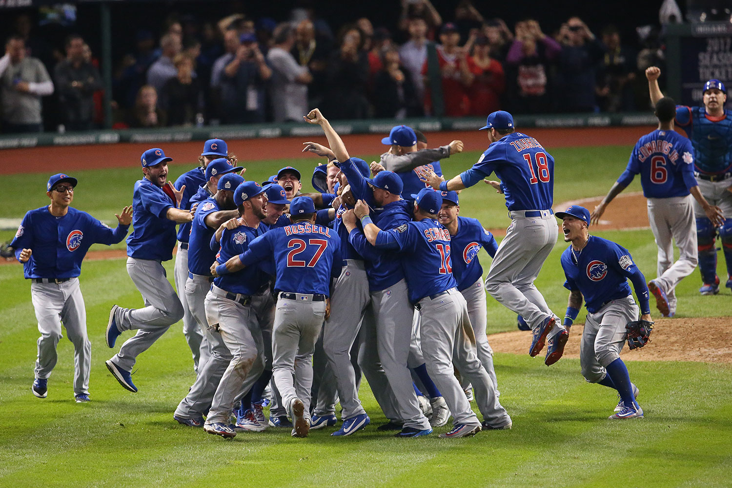 The Cubs win the World Series