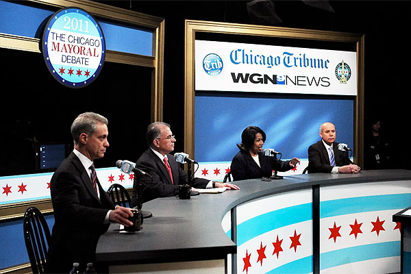 Candidates at the debate