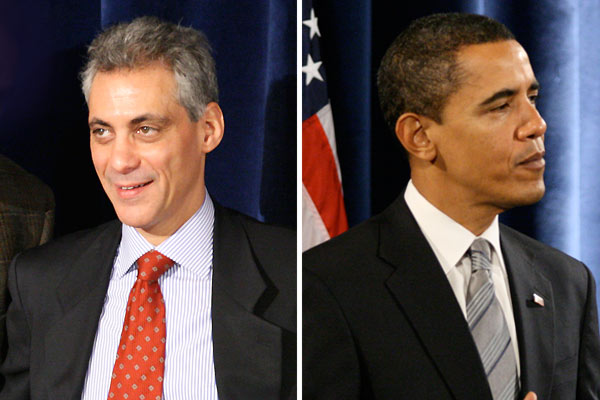 Rahm Emanuel and Barack Obama