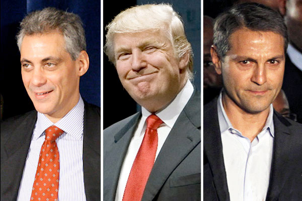 Rahm Emanuel, Donald Trump, Ari Emanuel