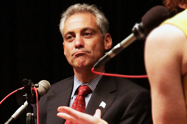 Rahm Emanuel at WBEZ's The First 100 event