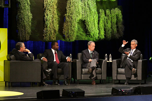 Tom Friedman, Kasim Reed, Michael Bloomberg, and Rahm Emanuel
