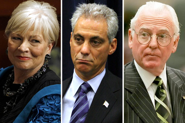 Maggie Daley, Rahm Emanuel, Ed Burke