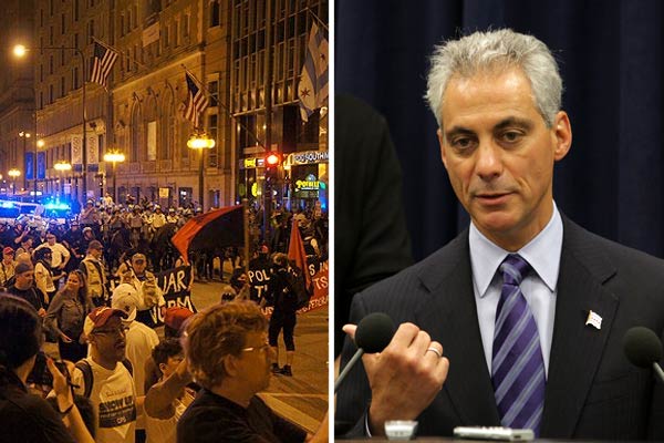 NATO protesters, Rahm Emanuel