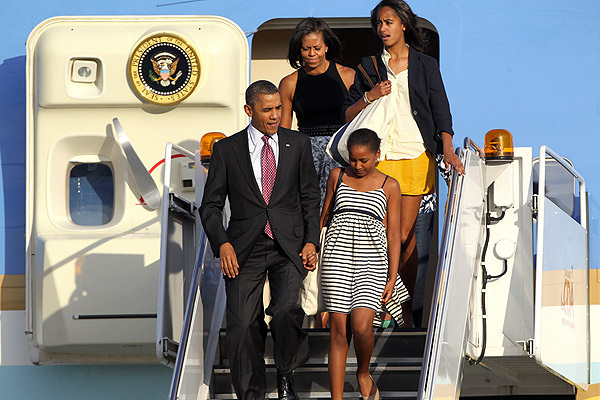 The Obamas in June 2012
