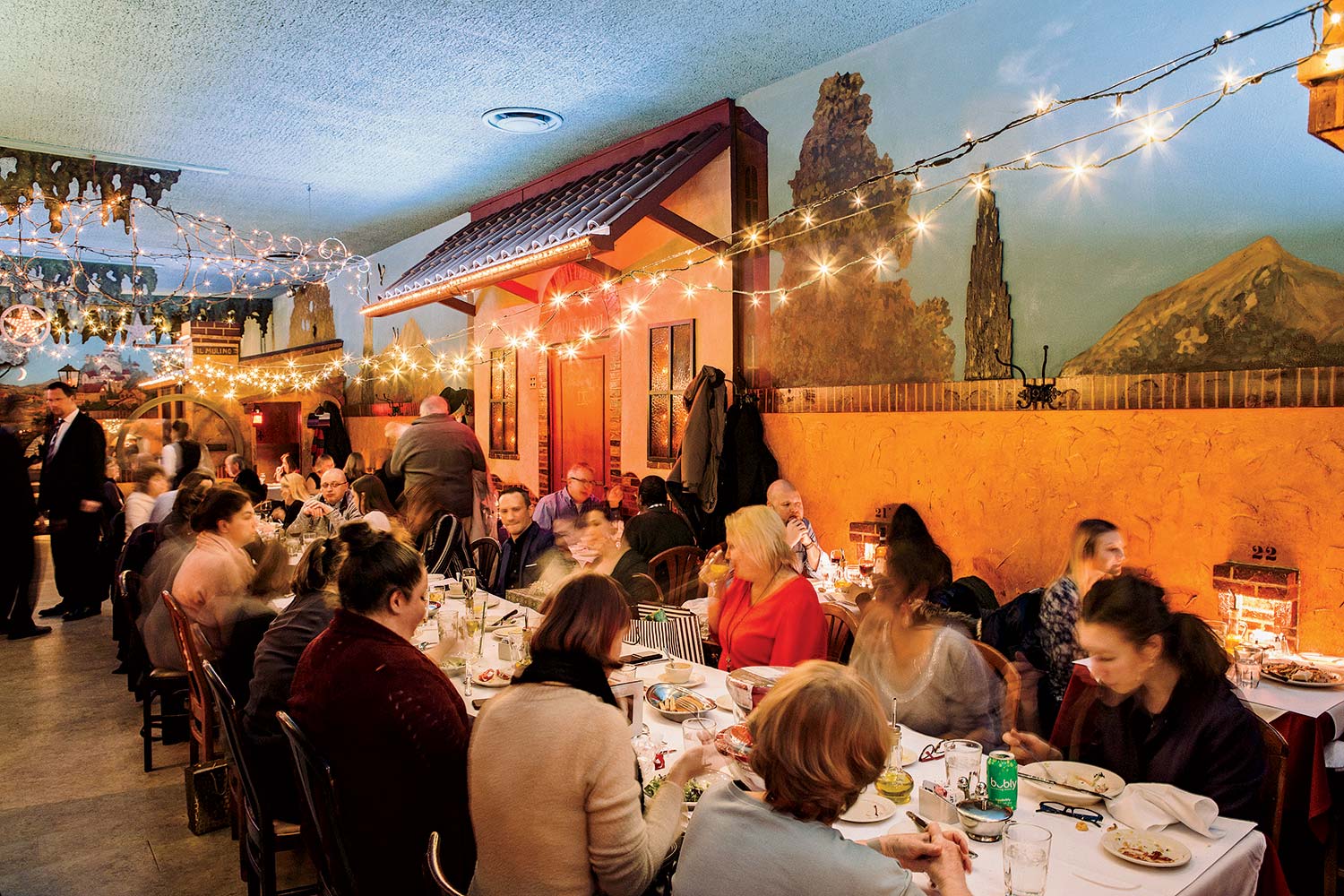 Italian shop village restaurants