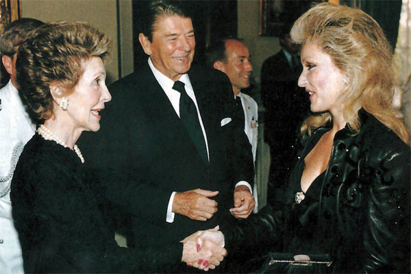 Sugar Rautbord with Ronald and Nancy Reagan
