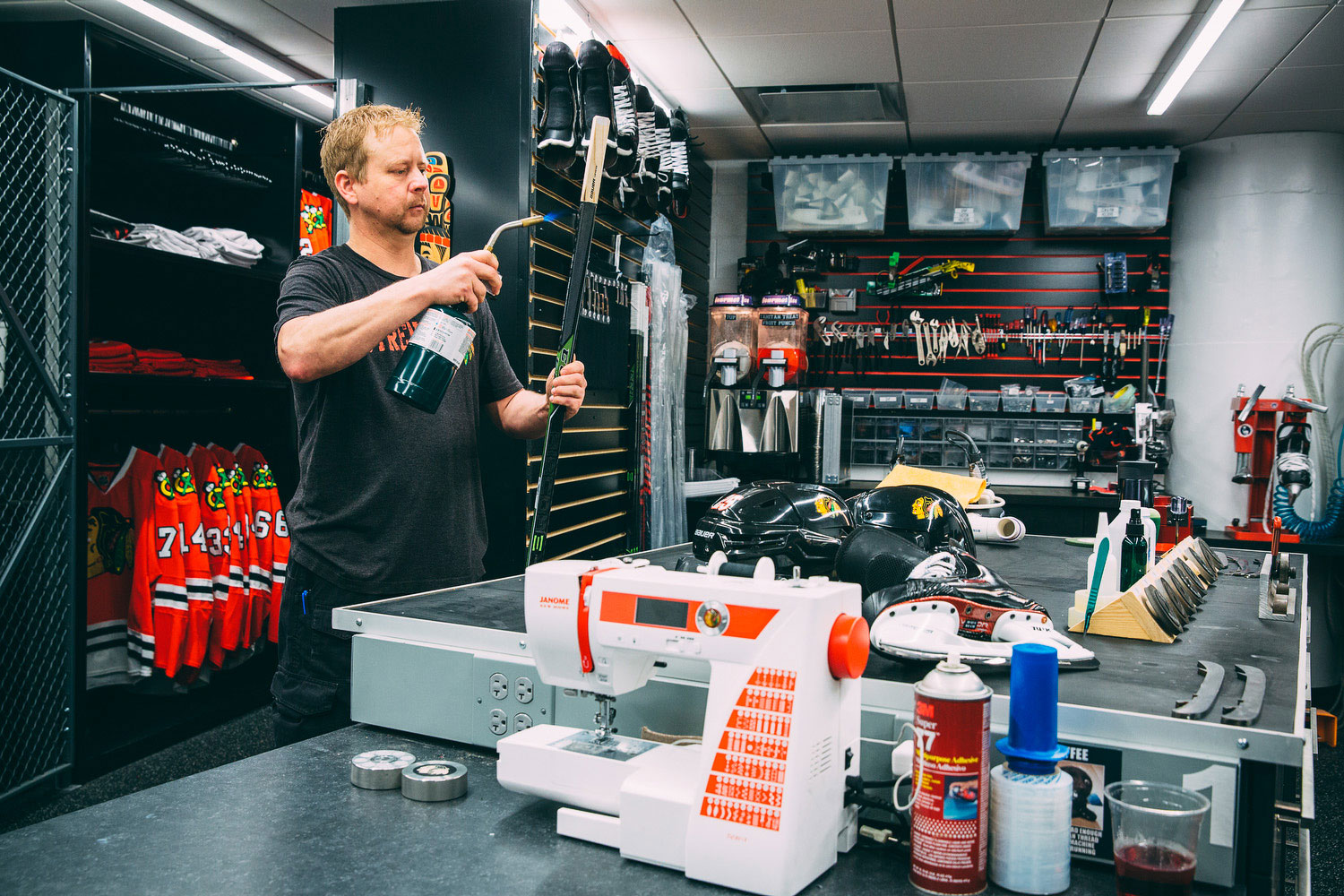 Look Inside the Blackhawks' Equipment Room – Chicago Magazine