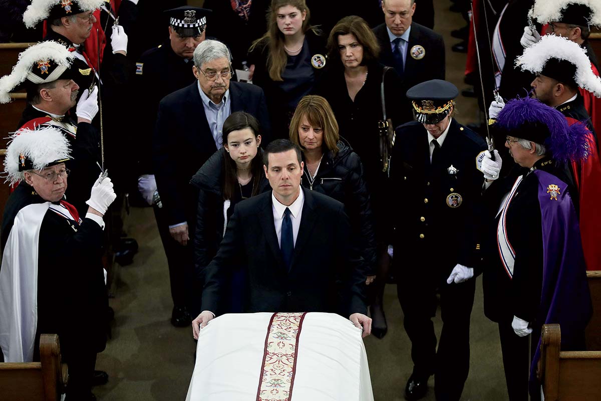 Procession during Paul Bauer's funeral