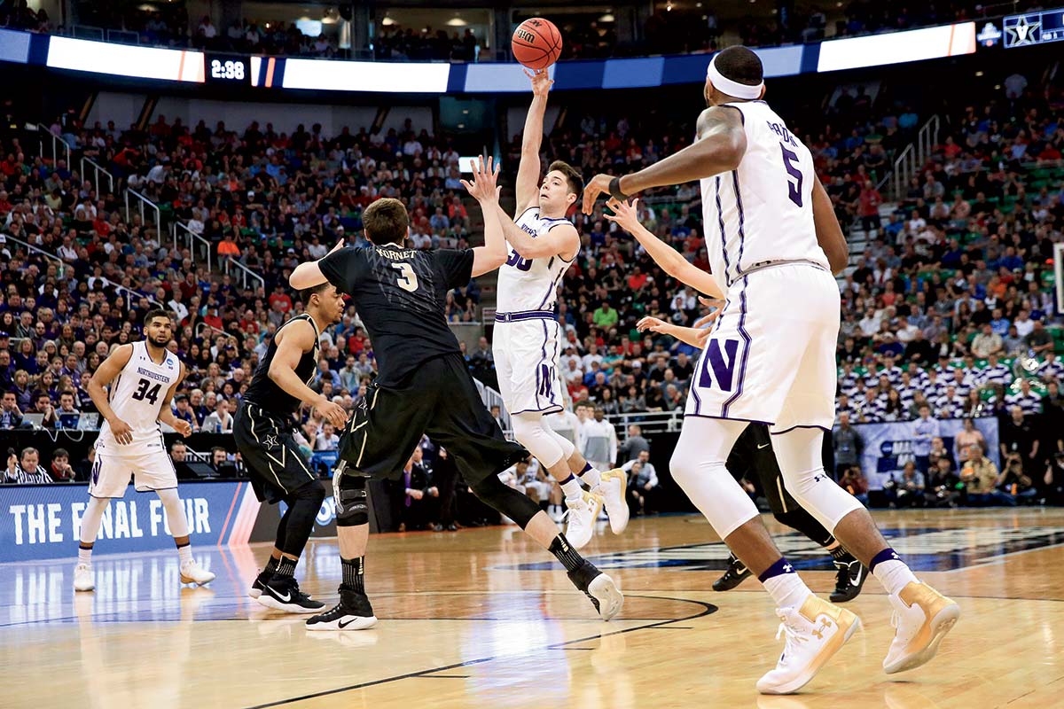 Collins with Mike Krzyzewski