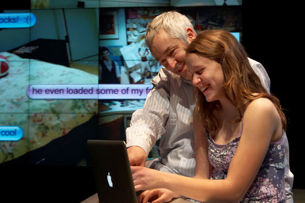 Allison Torem (right) plays Annie in Trust at Lookingglass Theatre in Chicago