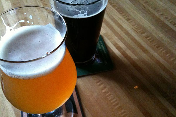 New Belgium's Biere de Mars and Milwaukee Brewing's Baltic Porter, at Sugar Maple in Milwaukee