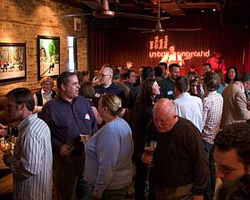 The crowd at Uncommon Ground's Green Room Session, an eco-mixer for Chicago residents