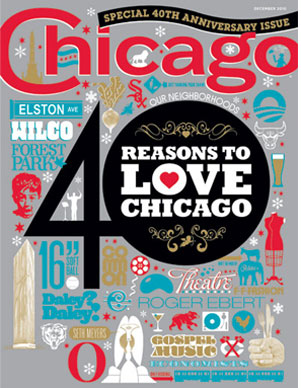 Chicago magazine December 2010 cover