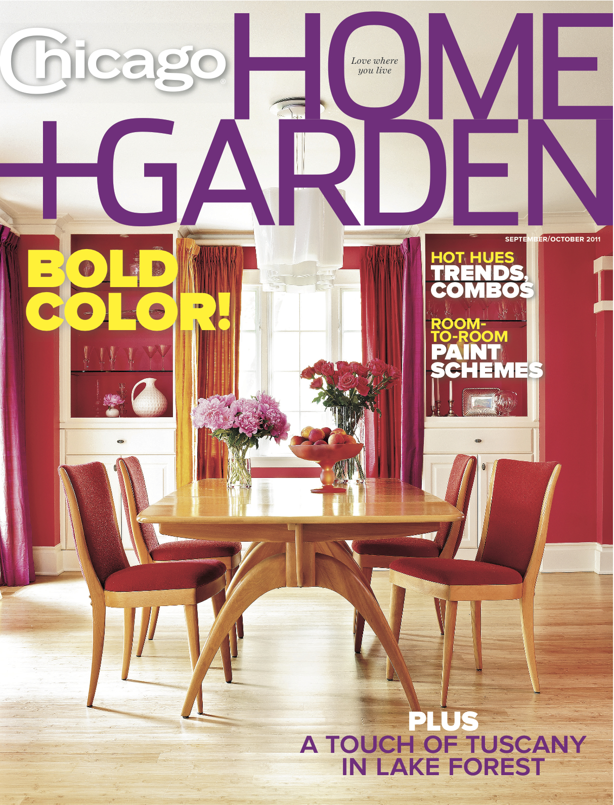 Chicago Home + Garden September October Color issue