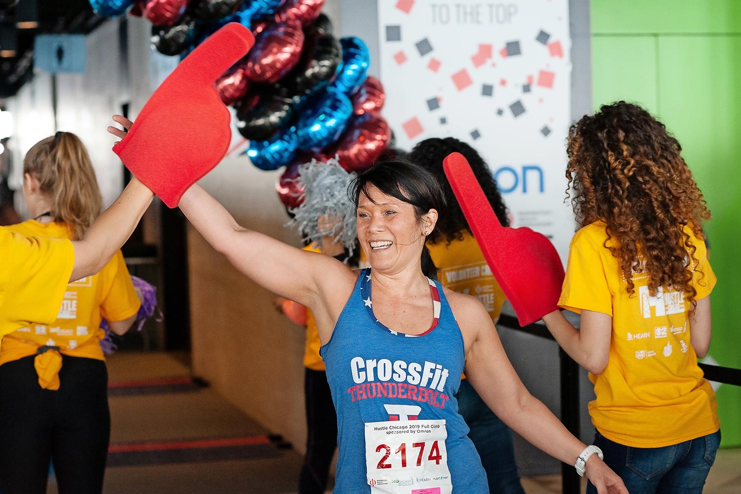 Photos Climbing All 1,632 Stairs in the Hancock at Hustle Chicago