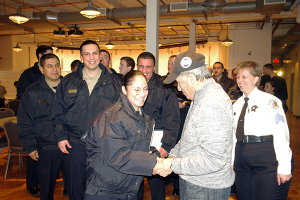 CPD recruits meet Holocaust survivor Aaron Elster