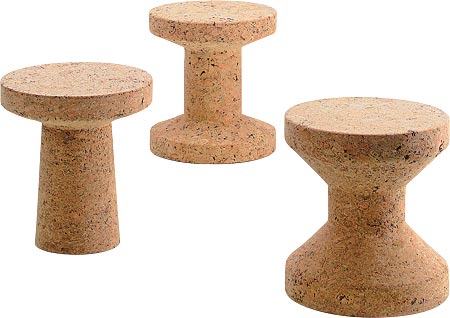 VITRA CORK SIDETABLES/STOOLS