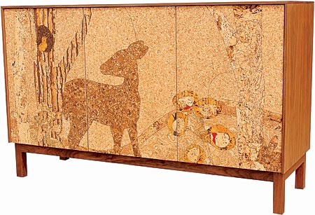 IANNONE CORK MOSAIC SIDEBOARD