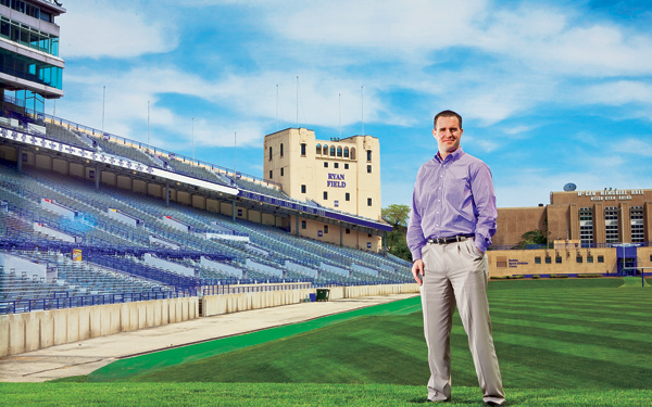 Northwestern football coach Pat Fitzgerald